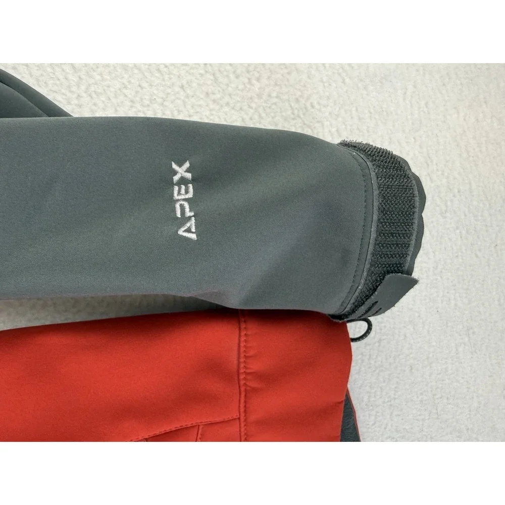 The North Face‎ TNF Apex Bionic Soft Shell Jacket Small Red and Black Full Zip